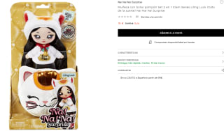 Muñeca con bolso pompón Set 2 en 1 Glam Series Liling Luck (Gato de la suerte) Na! Na! Na! Surprise por 15€