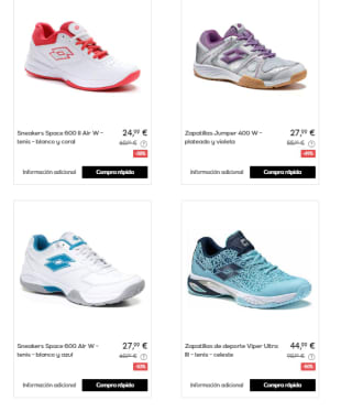 Recopilacion de Zapatillas de Padel y Tenis Lotto con Hasta 60% de Descuento en Privalia