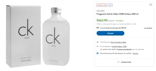 Perfume Calvin Klein ONE 200ml por $663 | Descuento Sam's Club