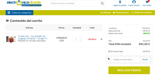 TV Mini LED TCL 65C805 65" 4K QLED + Google TV por 692€