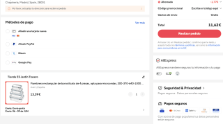 Fiambrera rectangular de borosilicato de 4 piezas apta para microondas 200-370-640-1000 ml 4 recipientes de vidrio por 11,62€