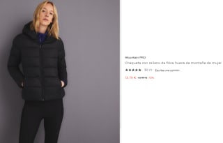 Chaqueta con relleno de fibra hueca de montaña de mujer Mountain Prto por 13.79€