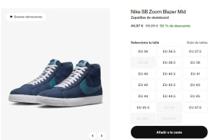 Botines Casual Nike SB Zoom Blazer Mid por 44.97€
