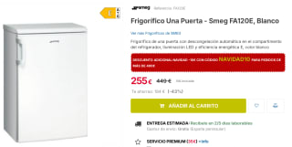 Frigorífico Una Puerta Smeg FA120E por 255€