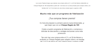 Cheque Regalo de 10€ en Mayoral