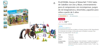 Playmobil Horses of Waterfall 71355 Salto de Caballos con Zoe y Blaze por 19,95€