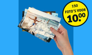 150 fotoprints voor €10 bij Kruidvat
