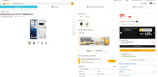 Nothing Phone (3a) 5G 6,77" 256GB por solo 336€