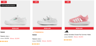 Zapatillas de marca infantiles desde solo 15€ (Reebok Fila, Converse),