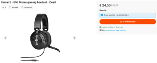 Corsair HS55 Stereo gaming headset voor €24,50 bij Krëfel