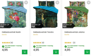 Dekbedovertrekken vanaf €4,95 bij Dekbed Discounter