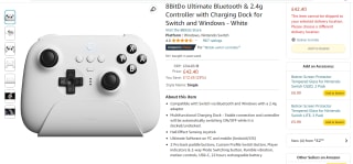 8BitDo Ultimate Bluetooth & 2.4g Controller for £42.40 at Amazon