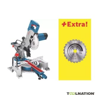Scie radiale Bosch GCM 80SJ avec deux lames de scie à 200,39€