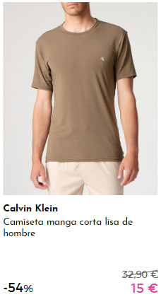 CALVIN KLEIN - Camisetas para ellos por 15€