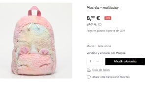 Mochila Infantil de Unicornios Losan por 8.99€