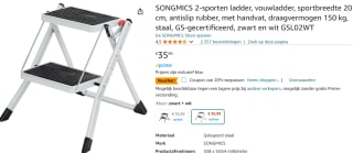 SONGMICS tweetraps huishoudtrapje met 150kg capaciteit voor €28,79 bij Amazon