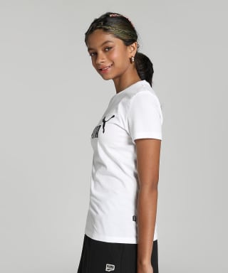 Puma Essentials Logo T-shirt voor meisjes voor €7,58 bij Amazon