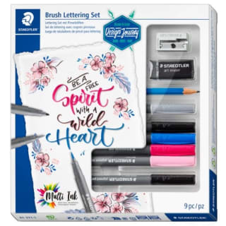 STAEDTLER brush lettering set voor €5,93 bij Bol.