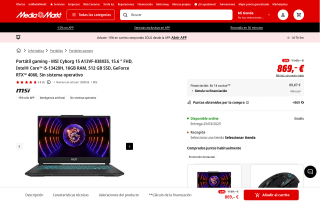MSI Cyborg 15 por 738,65€