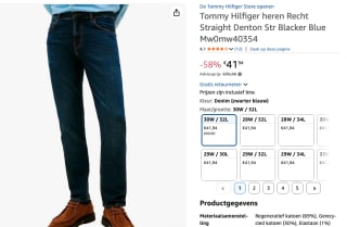 TOMMY HILFIGER Regular Jeans 'DENTON' voor €41,94 bij Amazon