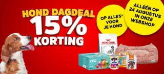 15% korting op alles voor je hond bij Petsplace
