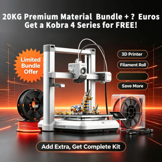 Impresora 3D Anycubic Kobra 4 + 20 kg PLA por 257.06€ en AliExpress