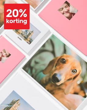 20% korting op fotoboeken bij HEMA