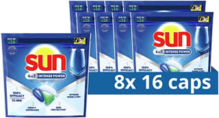 Sun Vaatwascapsules 4in1 Intense Power (128 stuks) voor €17,23 bij Bol