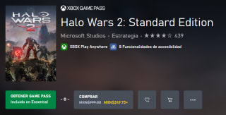 Halo Wars 2: Standard Edition por $250 en Xbox Store