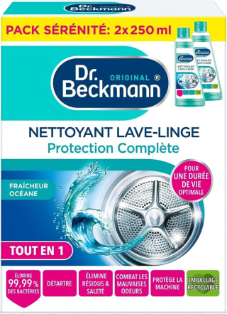 Dr. Beckmann Nettoyant Lave-Linge (2x250 ml) pour 3,43€ chez Amazon