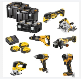 Kit 7 outils XR 18V DEWALT à 1.208,25€