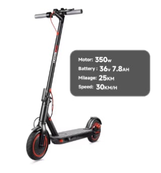 SUNNIGOO Elektrische Scooter (350W, 36V 10.4Ah) voor €100,70 dmv code bij Aliexpress