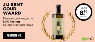50% korting op olijfolie en 25% korting op alle wijnen bij Neleman