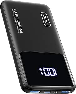 INIU Power Bank, Slim 22.5W PD Fast Charging Portable Charger, USB C in&out 10000mAh
