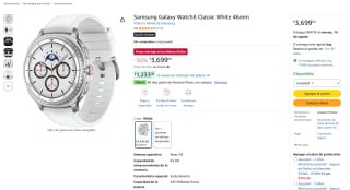 Samsung Galaxy Watch8 Classic 46mm por $3,699 en Amazon