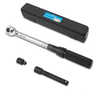 Jeu de douilles dynamométriques Awang avec adaptateur, rallonge et valise à 25,50€