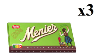 3 x Menier Tableta Chocolate Negro 200g 50% cacao Ideal para Repostería por 5.97€