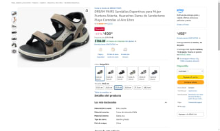 Sandalias DREAM PAIRS por $498 | Oferta Amazon