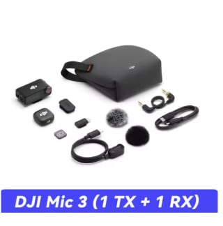 DJI Mic 3 Micrófono Inalámbrico 2 TX + 1 RX/1 TX + 1 RX Control UAadaptive a 151.57€
