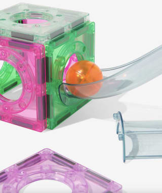 Magnetische bouwtegels met knikkerbaan 52-delig voor €24,99