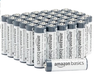 Amazon Basics Paquete de 40 pilas industriales alcalinas AA, 1,5 voltios por 8.01€