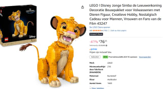LEGO ǀ Disney Jonge Simba de Leeuwenkoning voor €66,25 dmv code bij Amazon