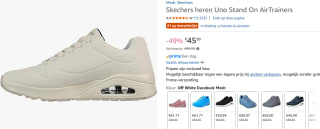 Skechers Uno-Stand on Air Off White voor €45,99 bij Amazon