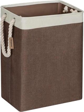 COSYLAND Cesto Ropa Sucia 65L Plegable con Soporte Bambú y Asas de Cuerda por 7,21€