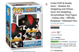 Funko Pop! - Games Sonic Shadow the Hedgehog voor €5 bij Amazon