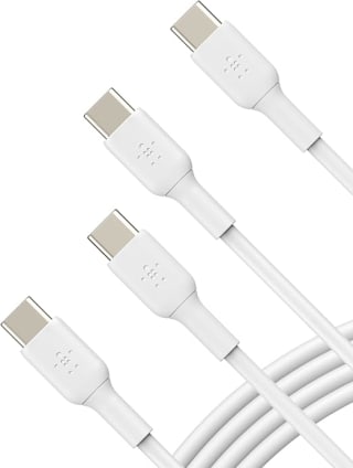 Belkin USB-C/USB-C 2.0 PVC 1m, 2Pack wit voor €8,99 bij Amazon