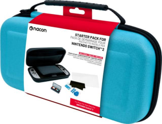 Nacon Switch 2 Starter Pack - Pouch (Blue) + Screen Protector + Game Cases voor €8,99