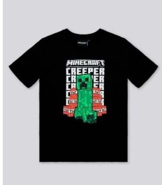 Camiseta Minecraft infantil por 3.99€.