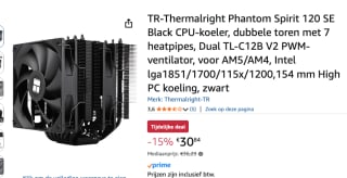 Thermalright Phantom Spirit 120 SE Black voor €30,84 bij Amazon