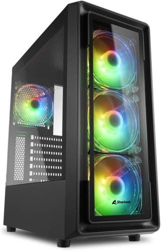Caja PC Sharkoon TK4 RGB Cristal Templado USB 3.1 Negra por 54.90€